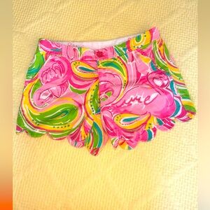 Lilly Pulitzer The Buttercup Short EUC Size 0 See photos for dimensions U3